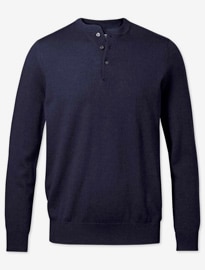 Vận động viên nhảy cổ navy merino henley
