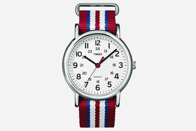 Đồng hồ timex unisex special weekender trượt qua thạch anh với màn hình tương tự và dây đeo nylon