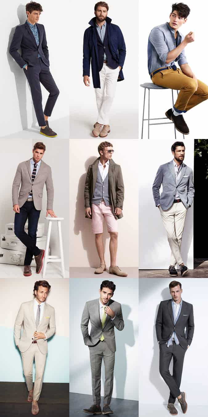 Lookbook truyền cảm hứng cho trang phục nam da lộn của brogues