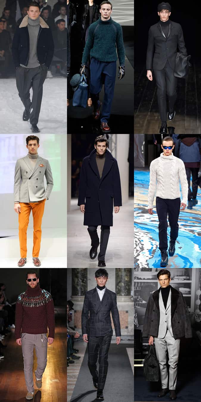 Nhảy cổ động / rùa / polo nam trên đường băng thu / đông 2014