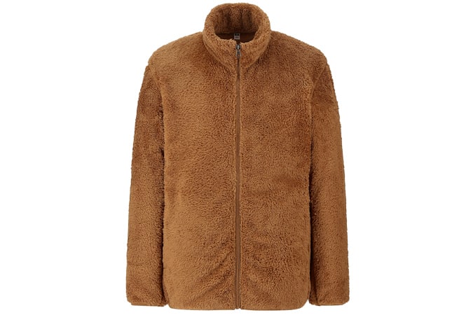 Áo khoác men fluffy fleece zipped