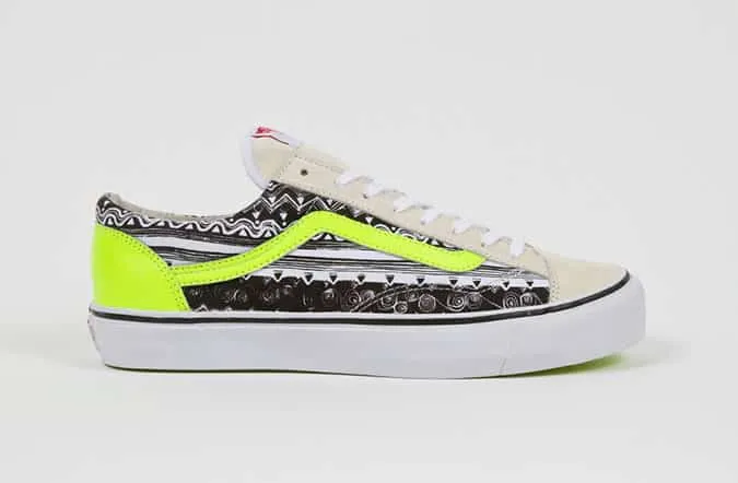 Vault by vans x stussy collaboration print trainers