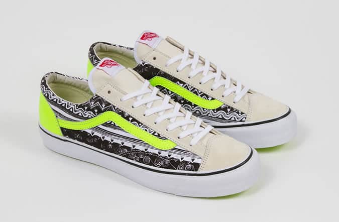Vault by vans x stussy collaboration print trainers