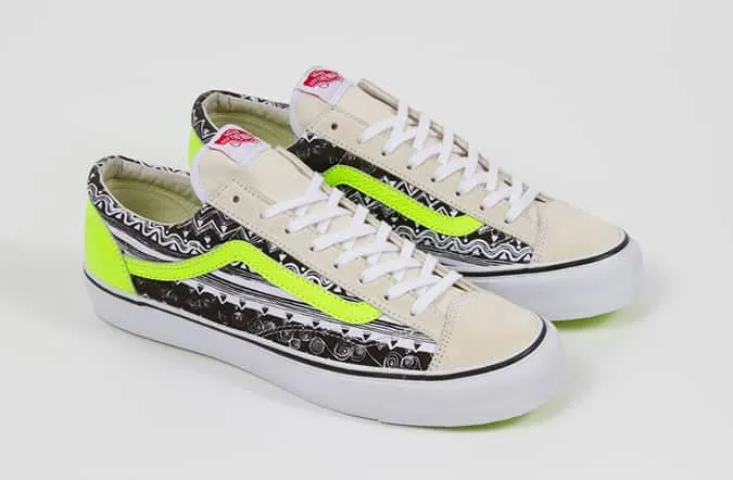 Vault by vans x stussy collaboration print trainers