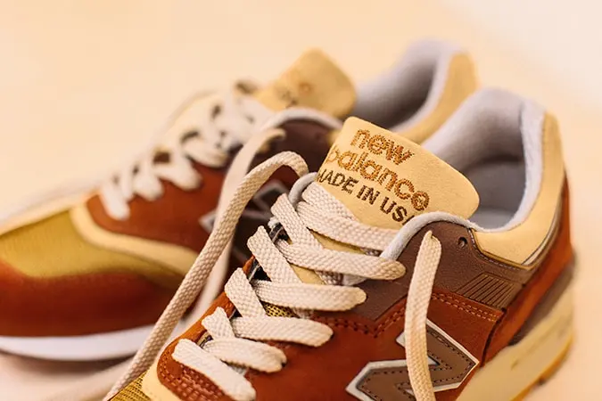 New balance x j. Crew 997 butterscotch