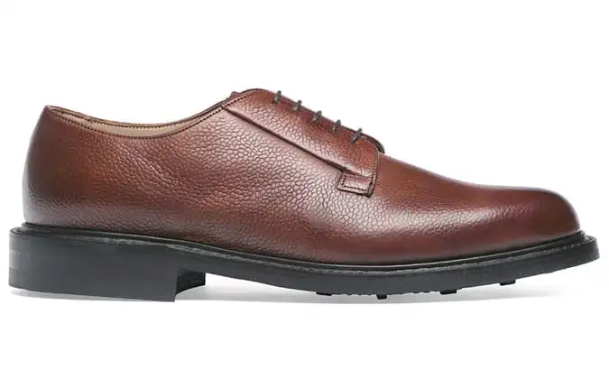 Giảm giá cheaney derby bằng da hạt gụ