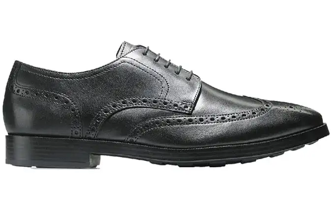 Giày oxford jefferson grand wingtip đen