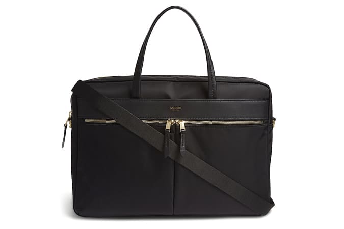Cặp da mỏng và nylon knomo mayfair hanover