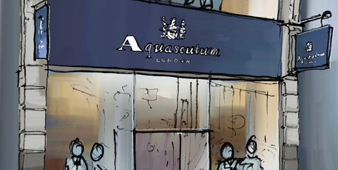 Aquascutum mở cửa hàng Brompton Road