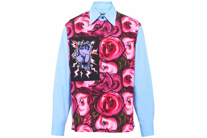 Áo sơ mi in hình poplin