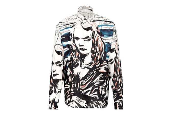 Áo silk, dior và raymond pettibon in