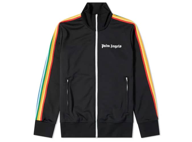 Áo khoác dây chuyền palm angels rainbow sleeve
