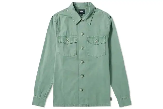 Stussy cổ điển bdu shirt