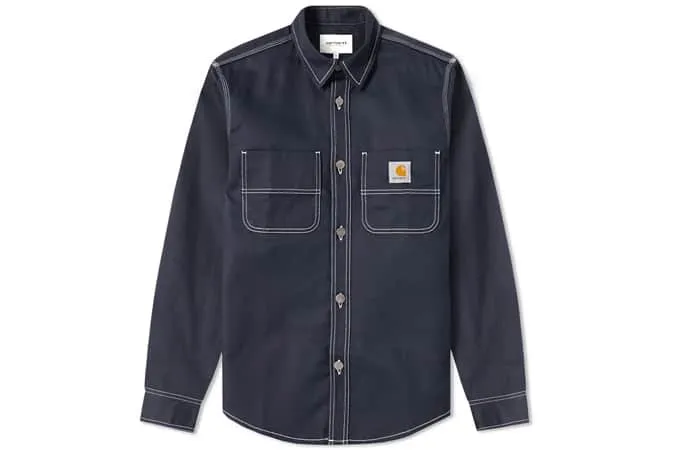 Áo khoác sơ mi carhartt chalk