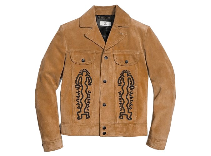 Coach x keith haring suede jacket
