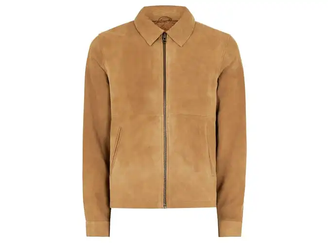 Áo khoác topman tan suede harrington