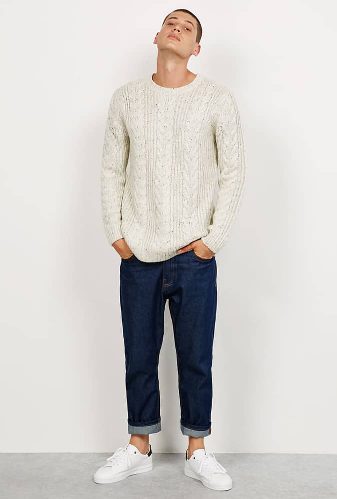 Bershka cable knit
