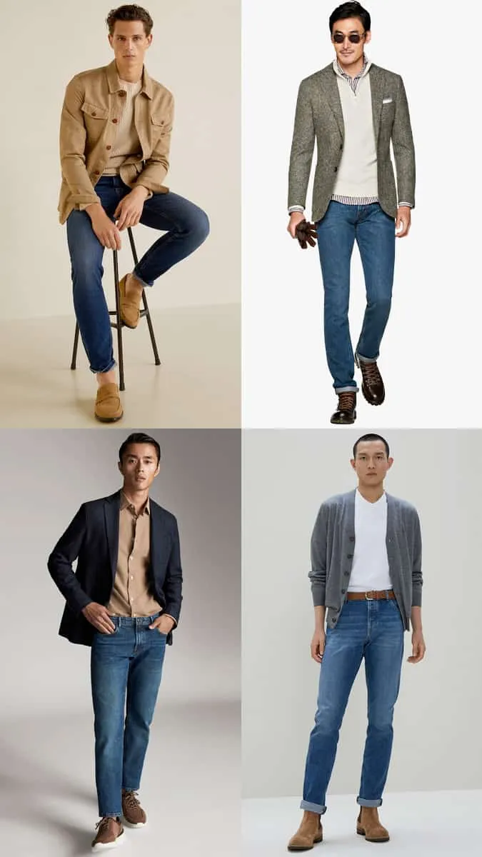 Cách mặc quần jean mid wash đi làm