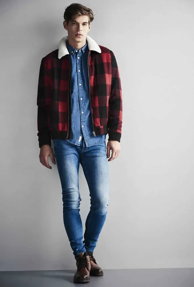 Cách đi ủng với quần jean river island xmas 2016