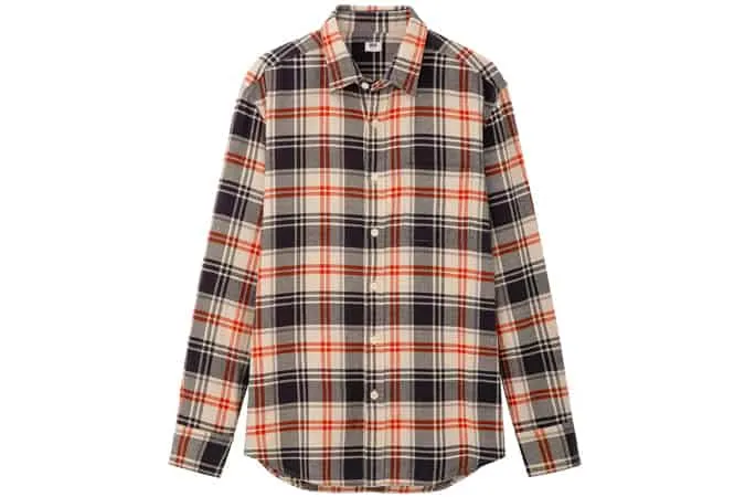 Men flannel thường xuyên phù hợp với áo thun đã kiểm tra