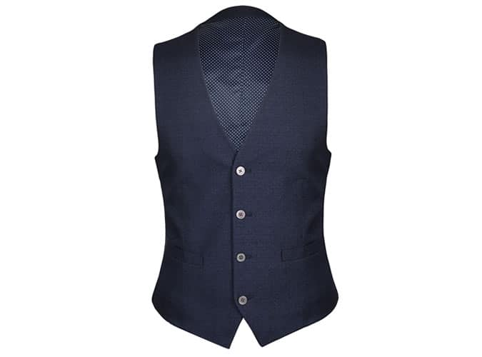 Những chiếc áo gilê tốt nhất để nâng cấp trò chơi may đo của bạn 7 Clapton skinny fit textured áo khoác ghi lê hải quân