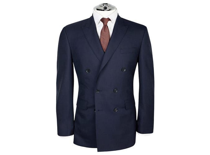 Bộ đồ đôi ngực mùa này nhất định phải may mắn 12 Áo khoác hai dây fitzrovia bằng len ý navy barberis