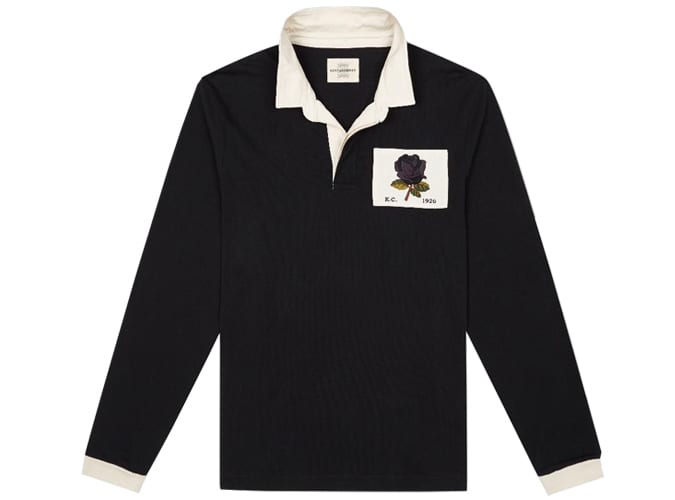 Iconic rose thêu rugby