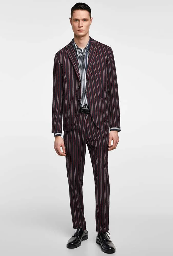 Bộ đồ zara pinstripe