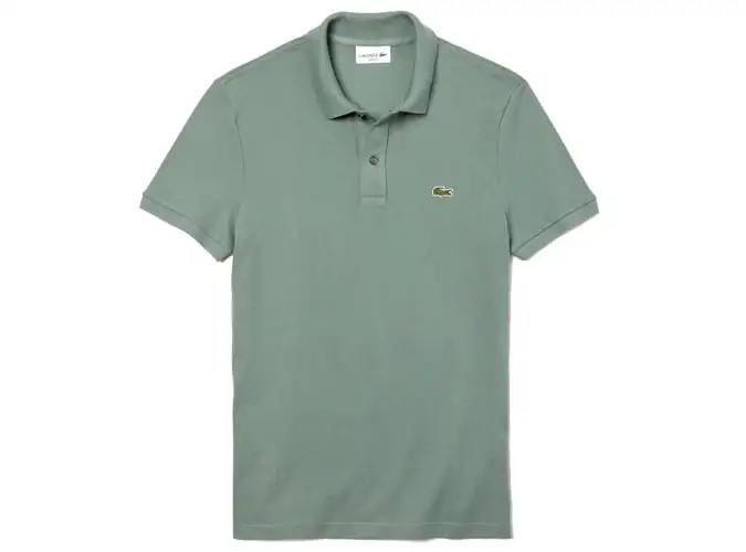 Áo sơ mi lacoste polo mỏng vừa vặn cho nam in petit piqué