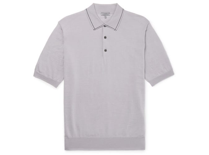 Thương hiệu áo sơ mi polo len ngược màu lanvin