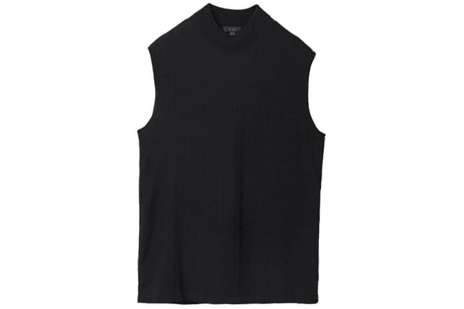 Textured knit vest áo vest nam