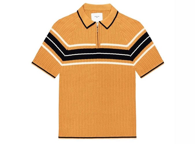 Những chiếc polo dệt kim tốt nhất nên mua vào năm 2022 7 Greyson weave polo sọc đồng, áo thun polo dệt kim