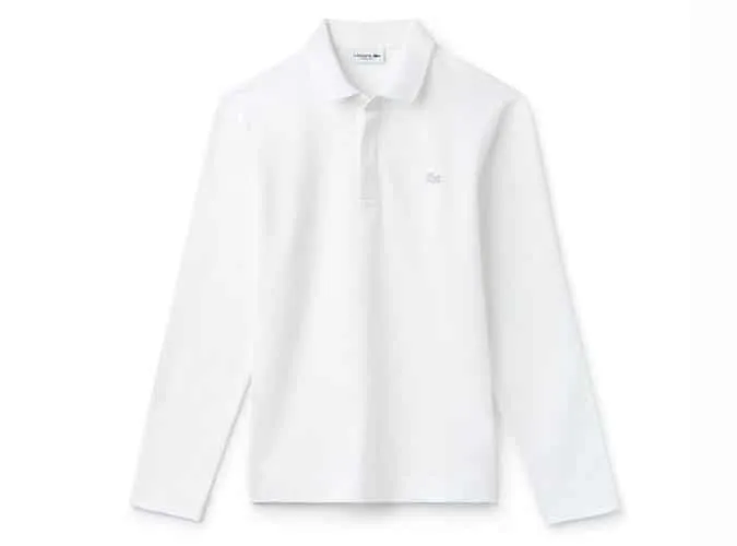 Áo dài lacoste paris polo shirt thường xuyên fit stretch cotton piqué, áo thun polo dệt kim