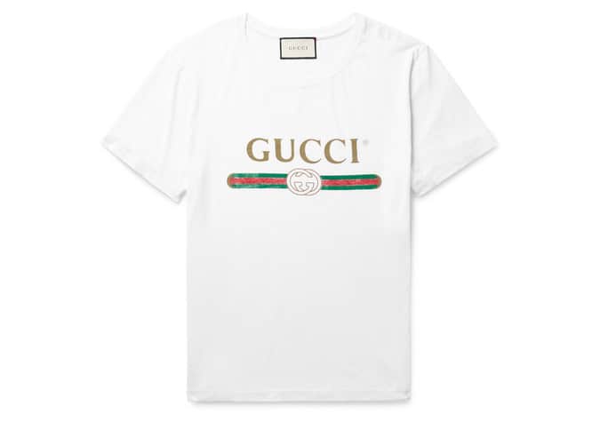 Những chiếc áo phông thiết kế đẹp nhất để nâng tầm phong cách của bạn 1 Gucci áo thun cotton-jersey in hình đau khổ