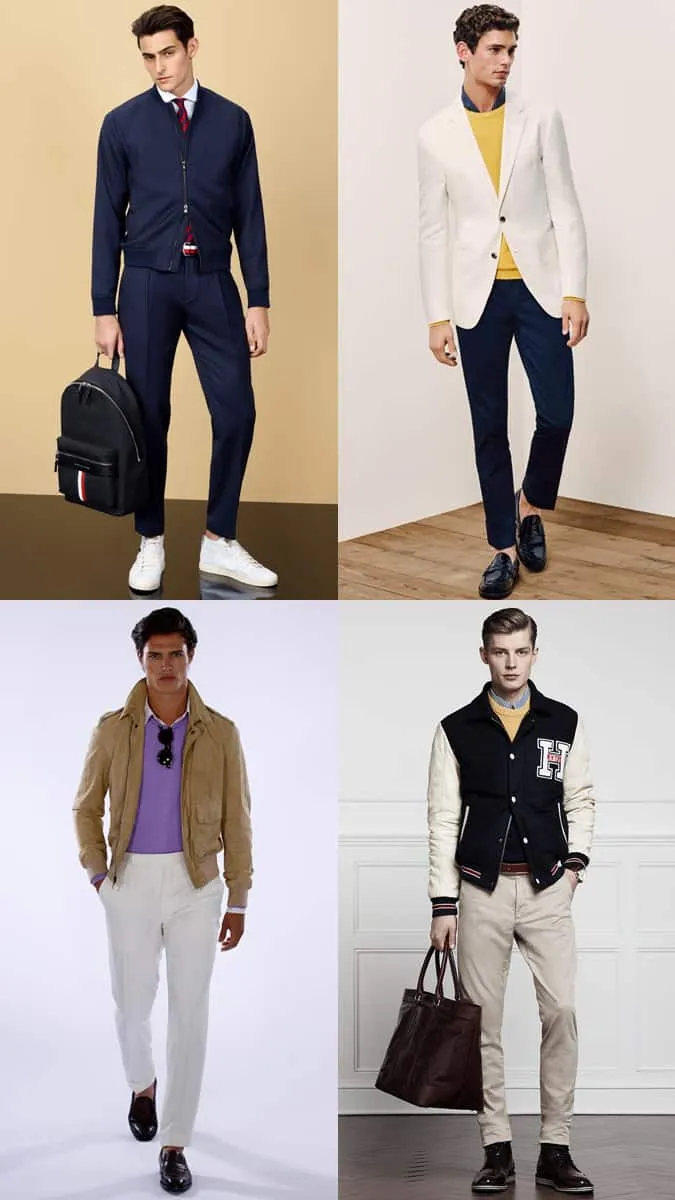 Trang phục preppy màu đậm dành cho nam giới