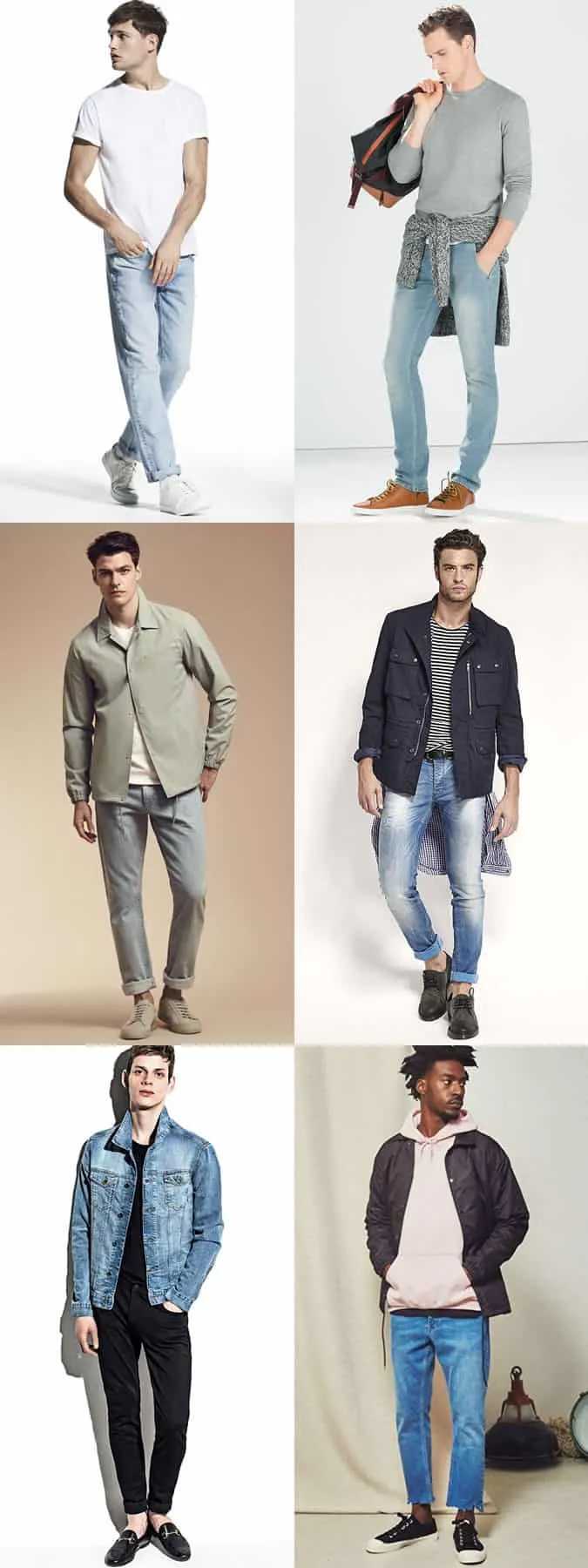 Sách nhìn về cảm hứng trang phục denim của nam giới light wash