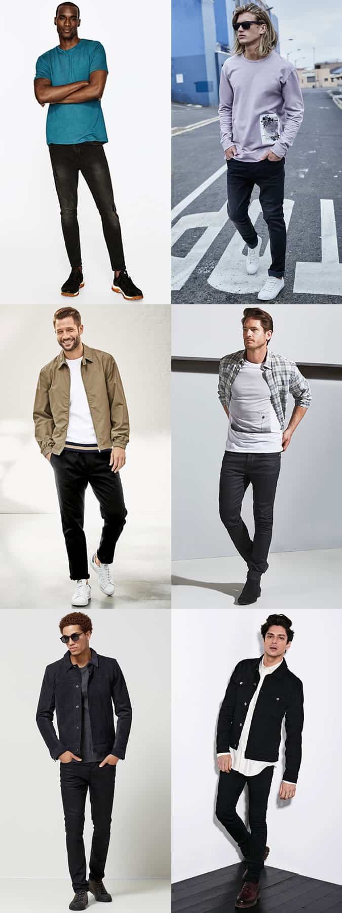 Mặc gì với mọi sắc thái của denim 6 Cảm hứng trang phục quần jean đen cho nam