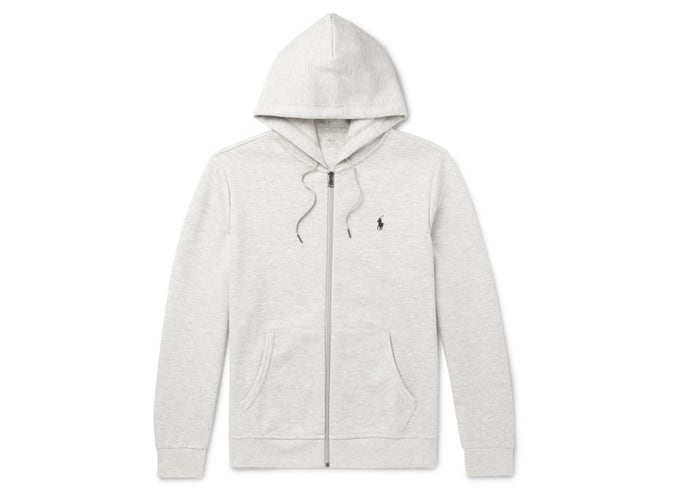 17 áo hoodie đẹp nhất dành cho nam năm 2022 9 Polo ralph lauren mélange jersey zip-up hoodie