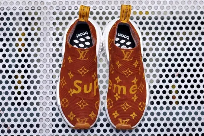 Supreme x louis vuitton all over print custom adidas nmd cs1 sneaker