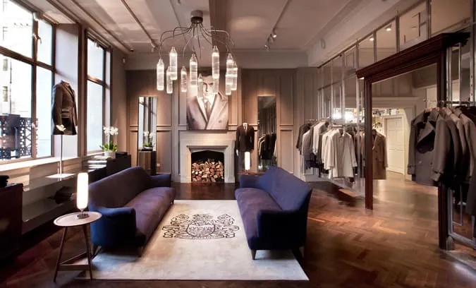 Cửa hàng aquascutum new great marlborough street - nội bộ