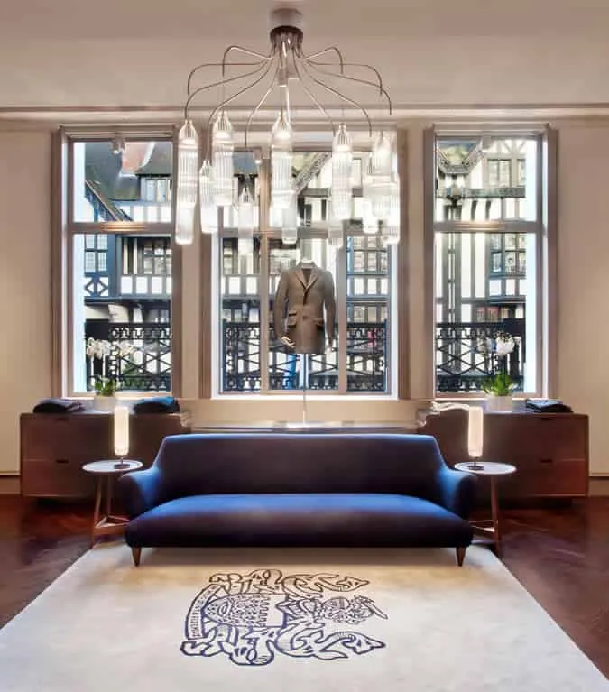 Cửa hàng aquascutum new great marlborough street - nội bộ