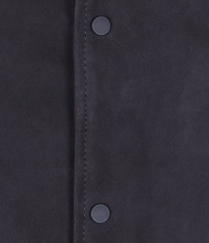 Alls paint bleek leather bomber jacket
