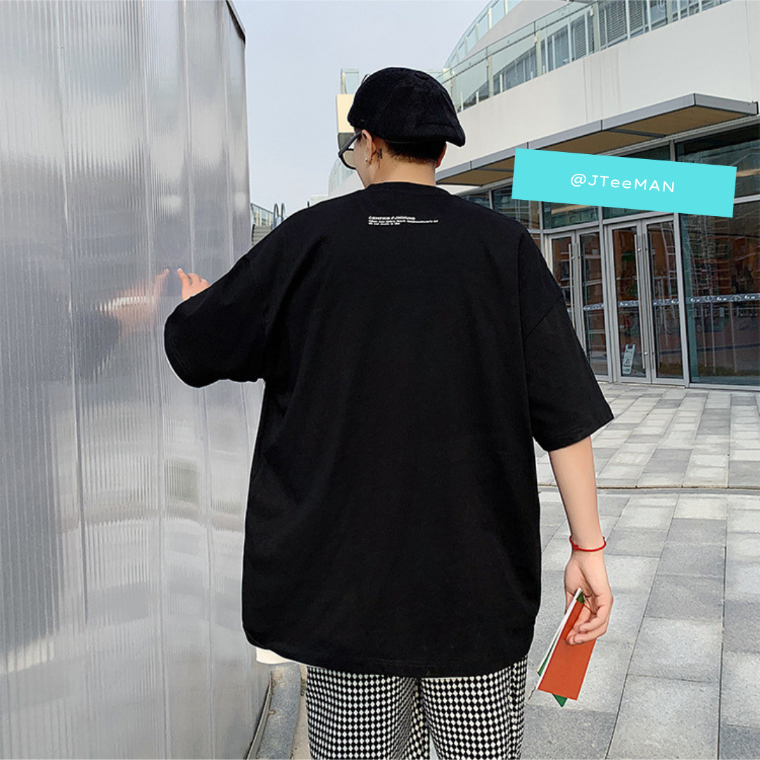 Áo thun nam cổ tròn jteeman, áo phông tay lỡ unisex phong cách hồng kông áo tay lỡ vải cotton cao cấp jt06 6 Áo thun nam cổ tròn jteeman, áo phông tay lỡ unisex phong cách hồng kông áo tay lỡ vải cotton cao cấp jt06 6