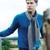 Johnstons of elgin glen-check colour twist scarves