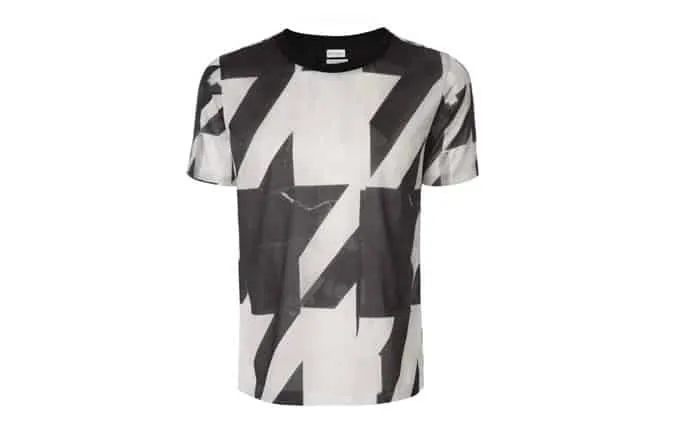 Paul Smith T-Shirts - Black And White Houndstooth Print T-Shirt