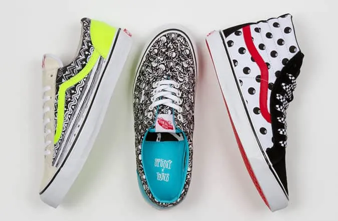 Vault by vans x stussy collaboration print trainers