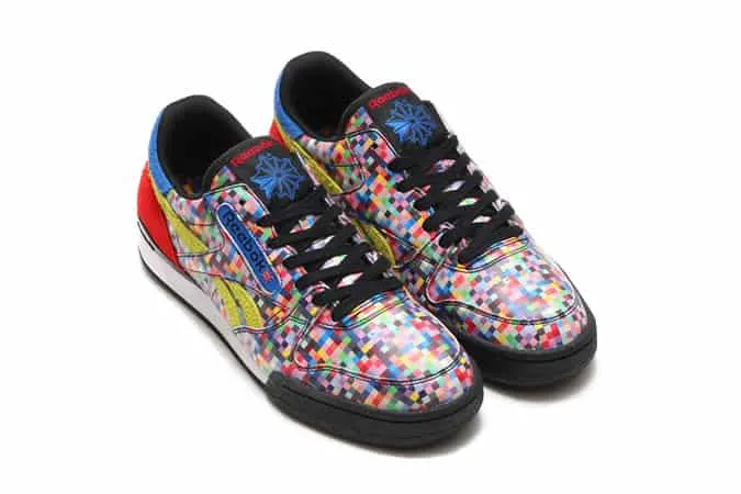 Reebok x atmos instapump fury / phase 1 pro neon digi camo pack trainers