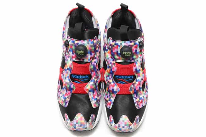 Reebok x atmos instapump fury / phase 1 pro neon digi camo pack trainers
