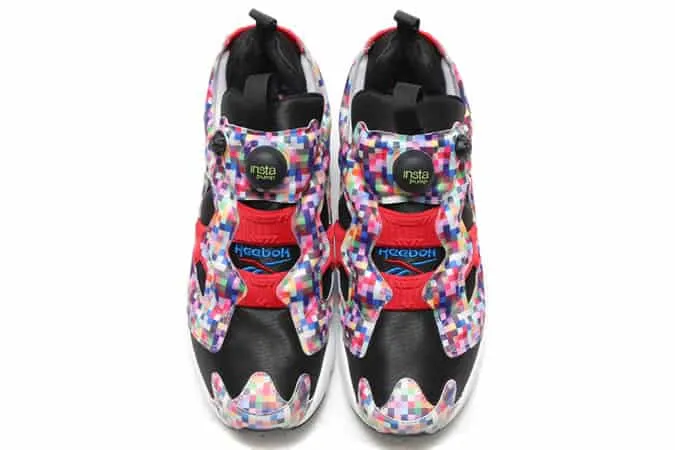 Reebok x atmos instapump fury / phase 1 pro neon digi camo pack trainers