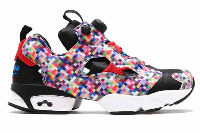 Reebok x atmos instapump fury / phase 1 pro neon digi camo pack trainers